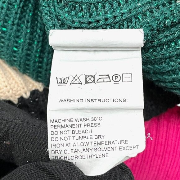 Farm Rio x Anthropologie The Boldly Stripe Knit Turtleneck Sweater Size XS Multi - Picture 10 of 10